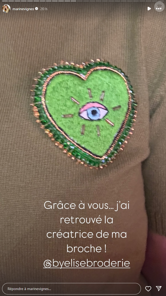 Récemment, elle a opté pour une tenue bicolore vert et bleu.

Marine Vignes, animatrice et ex-compagne de Nagui, présente son look du jour.