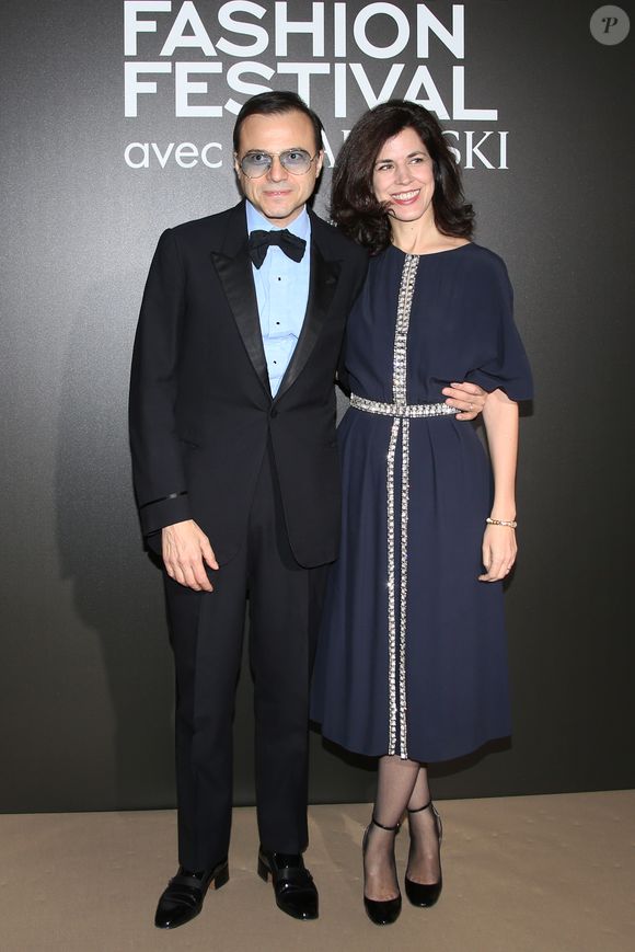 Bertrand Burgalat et Vanessa Seward arrivent au "Vogue Fashion Festival Dinner" à l'hôtel Potocki, dans le cadre de la 1ère édition du Vogue Fashion Festival. Paris, le 3 novembre 2016. © Denis Guignebourg/Bestimage