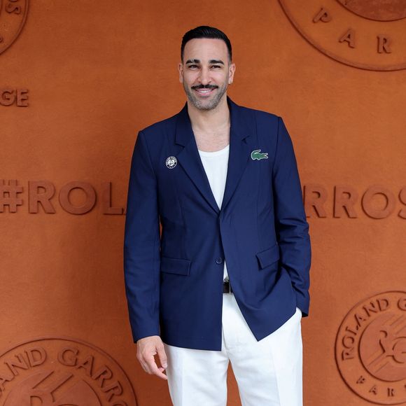 Adil Rami - Les célébrités au village lors des Internationaux de France de Tennis de Roland Garros le 1er juin 2025. © Dominique Jacovides / Bestimage