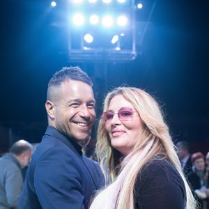 Exclusif - Loana Petrucciani (marraine 2017 de "Soupe En Scène") et Phil Storm au cocktail à la fin de la soirée "Soupe En Scène" au Cirque Pinder à Lyon, France, le 12 avril 2017. © Agence/Bestimage