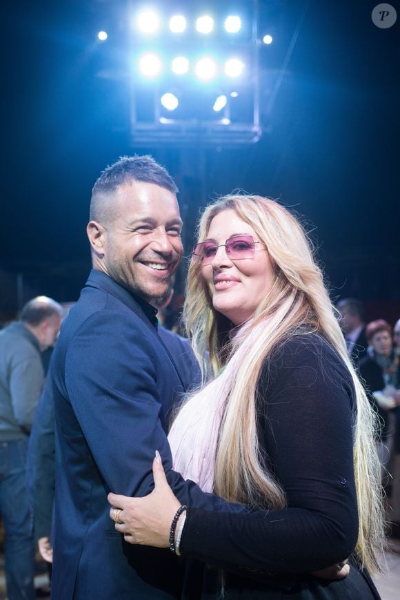 Exclusif - Loana Petrucciani (marraine 2017 de "Soupe En Scène") et Phil Storm au cocktail à la fin de la soirée "Soupe En Scène" au Cirque Pinder à Lyon, France, le 12 avril 2017. © Agence/Bestimage