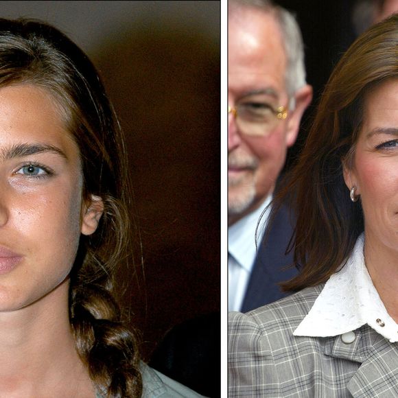 Charlotte Casiraghi lors du Prix Pegase- de l'Homme de l'Année 2003 au Haras du Jardy-France le 18 septembre 2003. Photo par Ammar Abd Rabbo/ABACA.  La princesse Caroline de Monaco assiste à un gala de charité à Monaco le 12 avril 2002. Photo par ABACA.
