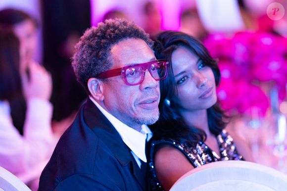 Exclusif - JoeyStarr et sa compagne Pauline Latchoumanin - Global Gift Gala Paris à l'hôtel Four Seasons George V à Paris le 8 novembre 2025. © Cyril Moreau/Bestimage