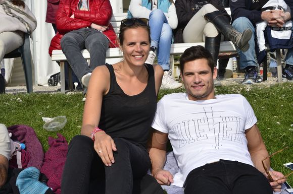 Laure Manaudou et son frère Florent Manaudou - People au "GPA Jump Festival" à Cagnes-sur-Mer, le 29 mars 2014.  
© JLPPA / Bestimage
