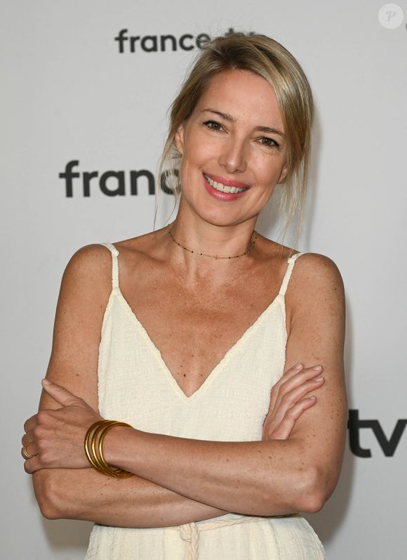 Sidonie Bonnec au photocall pour la conférence de presse de rentrée de France TV à la Grande Halle de la Villette à Paris, France, le 6 juillet 2022. © Coadic Guirec/Bestimage