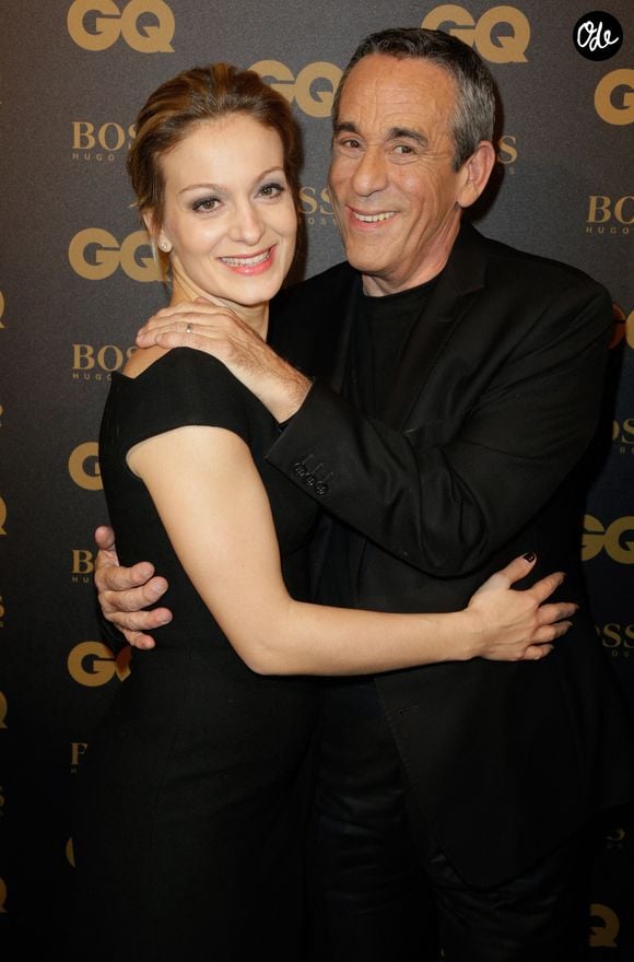 Thierry Ardisson et son épouse Audrey Crespo-Mara assistant à la cérémonie des GQ Men of the Year 2015, qui s'est tenue à l'hôtel Shangri-La à Paris, en France, le 20 janvier 2016. Photo de Jérôme Domine/ABACAPRESS.COM