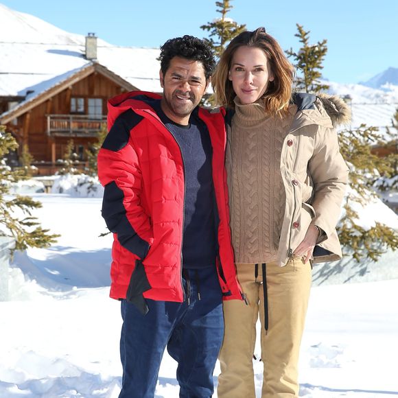 Jamel Debbouze et sa femme Mélissa Theuriau au 20ème festival du film de comédie de l'Alpe d'Huez le 20 janvier 2017. © Dominique Jacovides / Bestimage