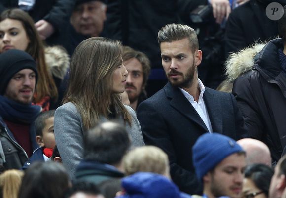 M. Pokora (Matt Pokora) et Scarlett - People au match amical France - Brésil au Stade de France à Saint-Denis le 26 mars 2015. Le Brésil à remporté le match sur le score de 3 buts à 1. © CYRIL MOREAU / BESTIMAGE