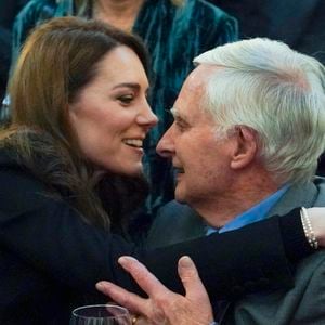 Le prince William, prince de Galles, et Catherine (Kate) Middleton, princesse de Galles, assistent à une cérémonie de commémoration des 80 ans de la libération du camp de concentration d'Auschwitz-Birkenau au Guildhall à Londres, le 26 janvier 2025.