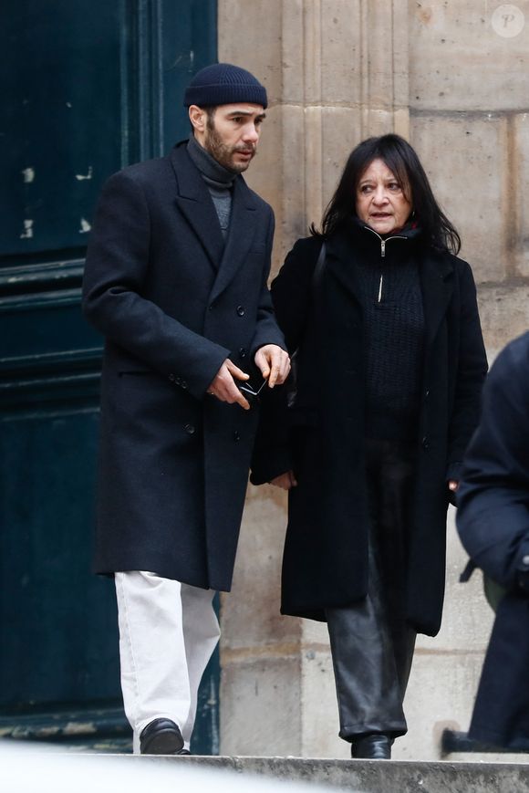 Tahar Rahim - Sorties des obsèques de Niels Arestrup à l'Église Saint-Roch à Paris. Le 10 décembre 2024
© Christophe Clovis / Bestimage