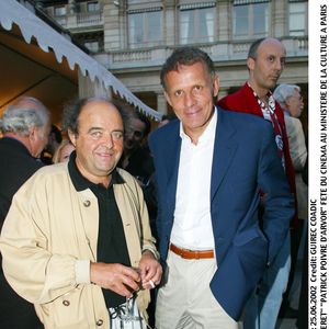 Jacques Villeret et PPDA en 2002 à Paris. © Bestimage