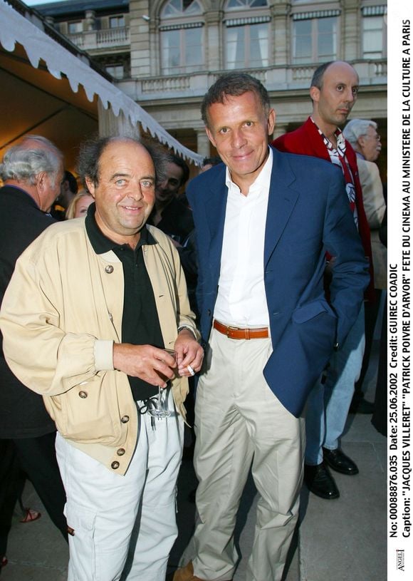 Jacques Villeret et PPDA en 2002 à Paris. © Bestimage