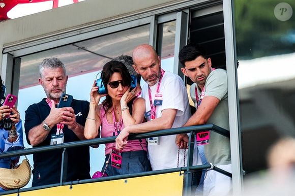 Zinedine Zidane, et sa femme Véronique Zidane, et son fils Enzo Zidane lors du Grand Prix de F1 de Monaco 2025 - Qualifications au Circuit de Monaco le 24 mai 2025 à Monaco, Monaco. Photo par Johnny Fidelin/Icon Sport/ABACAPRESS.COM
