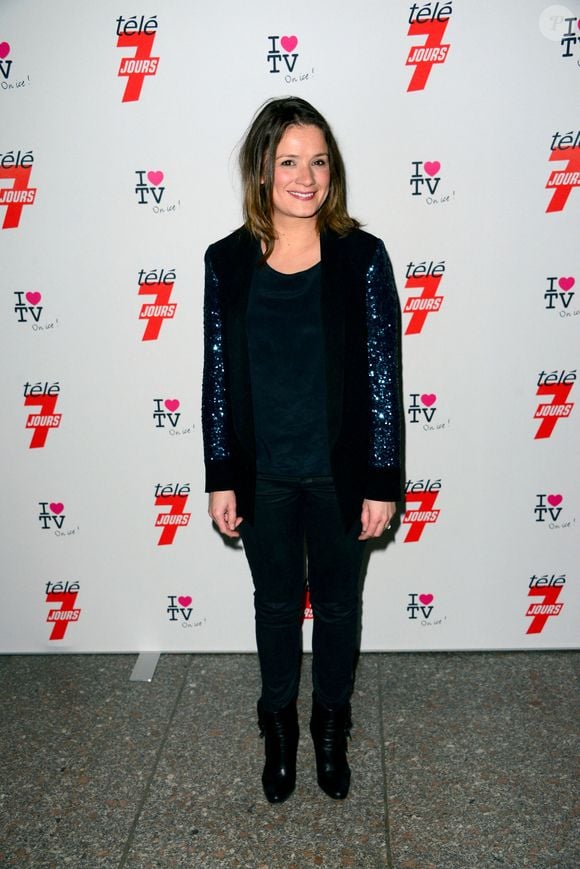 Celine Pitelet lors de la soirée 'I love TV on Ice' qui s'est tenue au Grand Palais des Glaces à Paris, France, le 12 décembre 2012. Photo by Nicolas Briquet/ABACAPRESS.COM