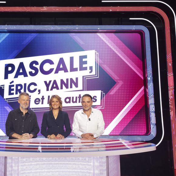 Exclusif - Eric Naulleau, Pascale de la Tour du Pin, Yann Moix, tournage du pilote de " Pascale, Eric, Yann et les autres ", Paris, France. © Jack Tribeca / Bestimage