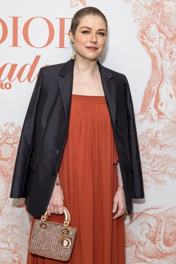 Emilie Dequenne - Photocall du dîner Dior Madame Figaro à la "Terrasse by Albane" sur le rooftop de l'hôtel JW Marriott lors du 77ème Festival International du Film de Cannes le 15 mai 2024. © Olivier Borde/Bestimage