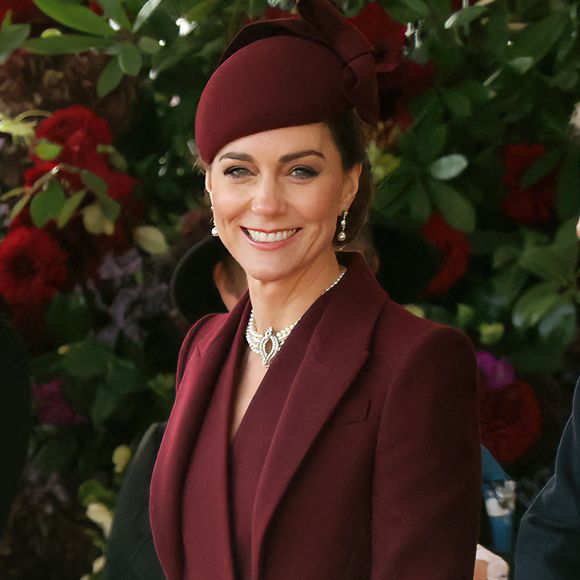 La princesse de Galles lors de la cérémonie d'accueil de l'émir de l'État du Qatar, le premier jour de sa visite d'État au Royaume-Uni, le 3 décembre 2024. Photo par Richard Pohle/The Times/News Licensing/ABACAPRESS.COM
