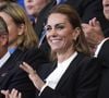 Présidente de la Rugby Football Union (RFU) depuis 2022, Kate Middleton a assisté au match des Anglaises contre les Australiennes à Brighton (Sussex de l’Est) samedi 6 septembre 2025.

La Princesse de Galles dans les tribunes avant le match de poule A de la Coupe du monde féminine de rugby 2025 au Brighton and Hove Albion Stadium, Brighton. Samedi 6 septembre 2025. Photo by Andrew Matthews/PA Wire/ABACAPRESS.COM