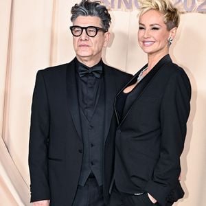 Marc Lavoine et sa compagne Adriana Karembeu à la soirée du Beauty Ball 2026 au château de Bratislava, en Slovaquie, le 16 janvier 2026. © ProfiMedia/Bestimage