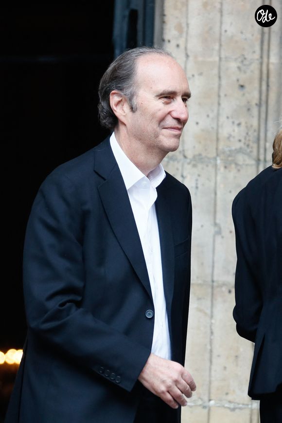Exclusif - Xavier Niel à la sortie de la messe hommage à Doris Brynner dans l'église Saint-Philippe-du-Roule à Paris le 4 juin 2025.

© Christophe Clovis / Bestimage