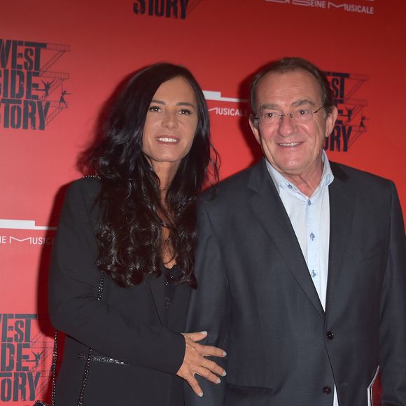 Jean-Pierre Pernaut et sa femme Nathalie Marquay - Soirée de gala de la comédie musicale "West Side Story" à la Seine Musicale à Boulogne-Billancourt le 16 octobre 2017. © Giancarlo Gorassini/Bestimage