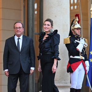 François Hollande et Julie Gayet - Dîner d'état de l'Elysée pour le président sud-coréen Lee Jae Myung le 8 septembre 2026 © Christian Liewig/Bestimage