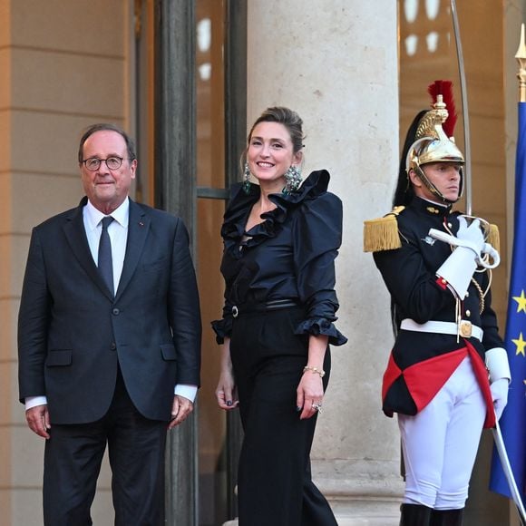 François Hollande et Julie Gayet - Dîner d'état de l'Elysée pour le président sud-coréen Lee Jae Myung le 8 septembre 2026 © Christian Liewig/Bestimage