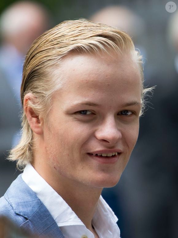 Marius Borg Hoiby - La famille royale de Norvège lors de la garden party du jubilé des 25 ans de règne du roi Harald de Norvège à Trondheim le 23 juin 2016. Royalportraits Europe/Bernard Rubsamen / Bestimage