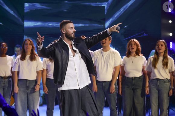 Exclusif - Matt Pokora, lors de l'enregistrement de l'émission "La fête de la chanson française - 20 ans d'émotions" à Paris, le 9 décembre 2025. 

© Jack Tribeca/Bestimage