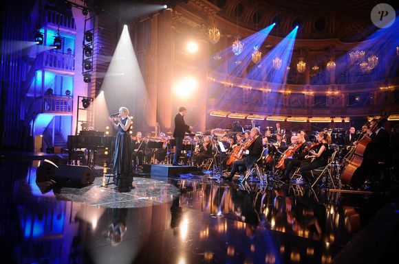 Exclusif - Zaho de Sagazan - Enregistrement de l'émission "Le Grand Echiquier : Spéciale Charles Aznavour" à l'Opéra royal de Versailles, présentée par C.Chazal et A.Manoukian, et diffusée sur France 2 le 29 mai 2025. © Guillaume Gaffiot/Bestimage