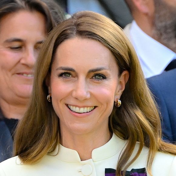 La princesse Catherine (Kate) Middleton, princesse de Galles lors de la finale dame des internationaux de tennis de Wimbledon le 12 juillet 2025.

© Chryslène Caillaud / PsnewZ/ Bestimage