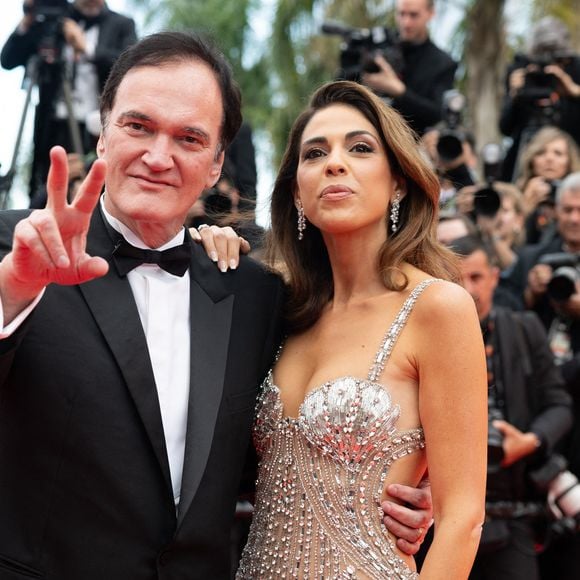 Quentin Tarantino et sa femme Daniella Tarantino - Montée des marches du film « Partir un jour » pour la cérémonie d’ouverture du 78ème Festival International du Film de Cannes, au Palais des Festivals à Cannes. Le 13 mai 2025
© Olivier Borde / Bestimage