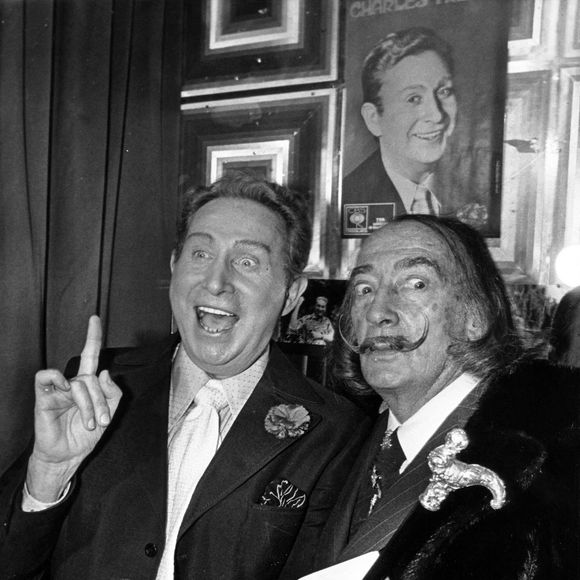 Charles Trenet et Dali. (Non daté) Zuma/ABACA