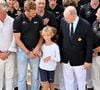 Beatrice Borromeo et Pierre Casiraghi avaient déjà deux enfants, deux garçons.

Le prince Albert II de Monaco a félicité les vainqueurs de l'Admiral’s Cup 2025, les 2 équipages du Yacht Club menés par Pierre Casiraghi, vice-président du Y.C.M. à la barre de Jolt 6 et Peter Harrison sur Jolt 3 le 14 septembre 2025.
© Claudia Albuquerque / Bestimage