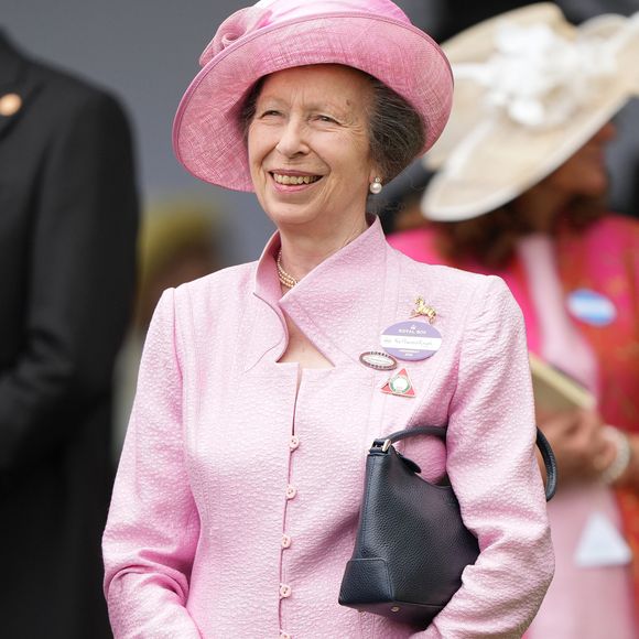 La princesse Anne assiste à la deuxième journée du Royal Ascot, à l'hippodrome d'Ascot, à Ascot, dans le Berkshire, au Royaume-Uni, le 17 juin 2026.
Julien Burton / Bestimage
