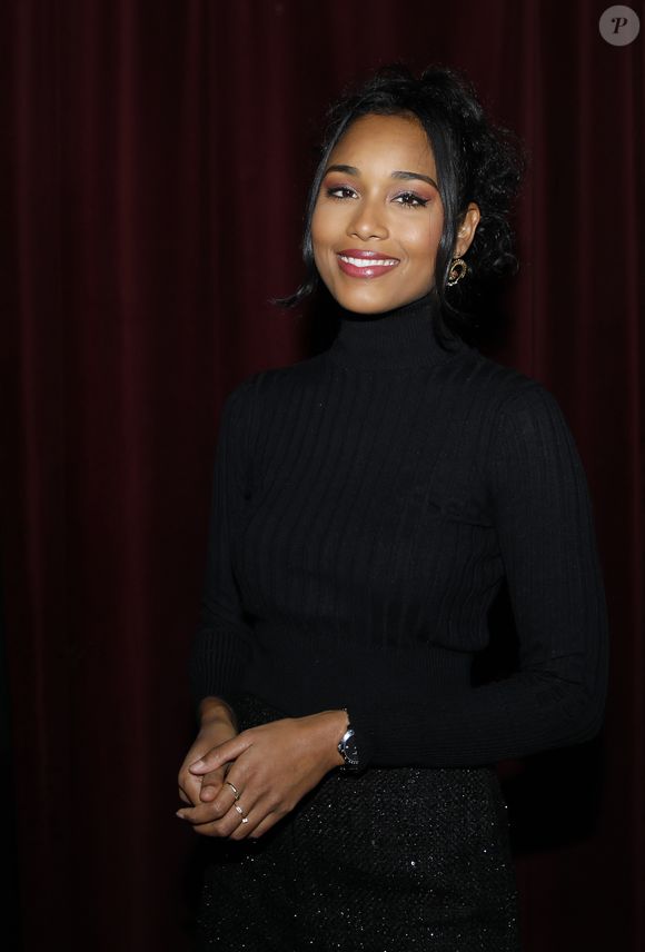 Clémence Botino (Miss France 2020) - Réception annuelle du Secours Populaire au musée des Arts Forains à Paris le 5 décembre 2022. © Denis Guignebourg/Bestimage