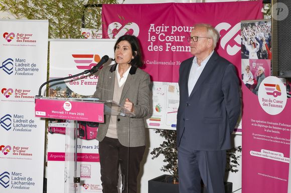 Claire Mounier-Vehier lors de l'inauguration du "Bus du coeur des femmes" à Argenteuil de l'association "Agir pour le coeur de femmes" avec le soutien de la Fondation Marc Ladreit de Lacharrière le 11 mars 2026.
© Jack Tribeca / Bestimage