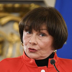 L'actrice française Macha Meril lors de la cérémonie de remise du Prix du Livre de Géopolitique 2022, le 9 mars 2022, au Ministère de l'Europe et des Affaires étrangères à Paris, France. Photo par Victor Joly/ABACAPRESS.COM