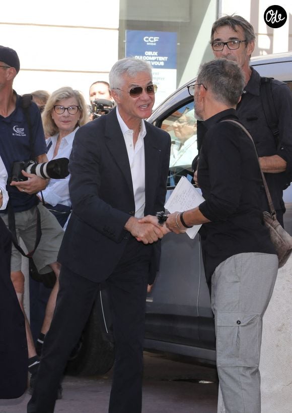 Cyril Viguier lors des obsèques de Philippe Bouvard en l'église Notre-Dame de Bon Voyage à Cannes, le 31 août 2026.
© Chavaroche-Guignebourg / Bestimage