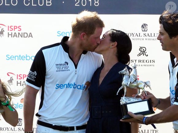 Le prince Harry et Meghan Markle à la Coupe ISP Hanz de Sentebale à Windsor au Royaume-Uni, le 26 juillet 2018.

Photo : Agence / Bestimage