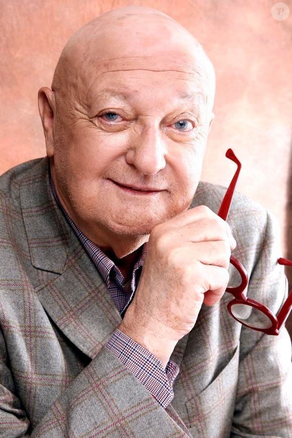 Jean-Pierre Coffe pose lors d'une séance de portrait à Paris, France, en février 2013. Photo Vim/Abaca