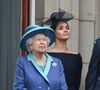 Meghan Markle aurait eu un "plan" sous le règne d'Elizabeth II

La reine Elisabeth II d'Angleterre, Meghan Markle, duchesse de Sussex (habillée en Dior Haute Couture par Maria Grazia Chiuri) - La famille royale d'Angleterre lors de la parade aérienne de la RAF pour le centième anniversaire au palais de Buckingham à Londres ©Agence / Bestimage