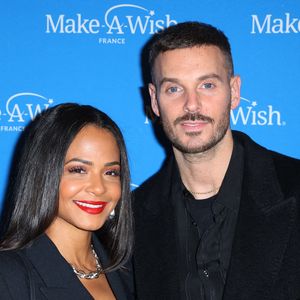 Christina Milian et son mari M. Pokora assistent au photocall " Make a Wish Gala " à Paris, France, le 25 novembre 2024 à Paris, France. Photo by Jerome Dominé/ABACAPRESS.COM