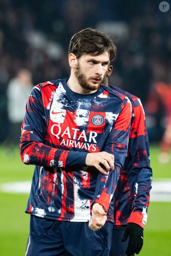 Khvicha Kvaratskhelia (Paris SG) - 1/8e de finale aller de la Ligue des champions 2024-25 entre le PSG contre Liverpool (0-1) au Parc des Princes à Paris le 5 mars 2025.