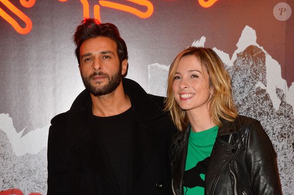 Maxim Nucci (Yodelice) et sa compagne Isabelle Ithurburu - Avant-première du film "Rock'n Roll" au Pathé Beaugrenelle à Paris le 13 février 2017. © Coadic Guirec / Bestimage