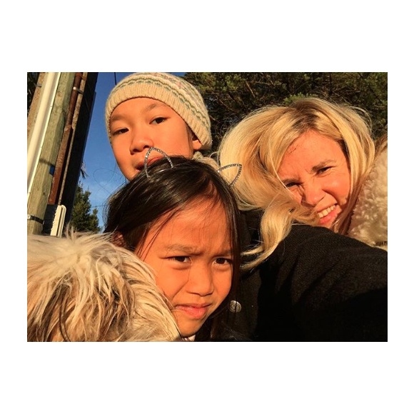 Hélène Darroze et ses filles adoptives en 2017-2018. Instagram