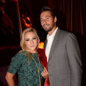 Marilou Berry et son compagnon Alexis dit Le Diamantaire (artiste street art) - Soirée d'inauguration de l'Hôtel Fouquet's Barrière à Paris le 14 septembre 2017. © Rachid Bellak/Bestimage
