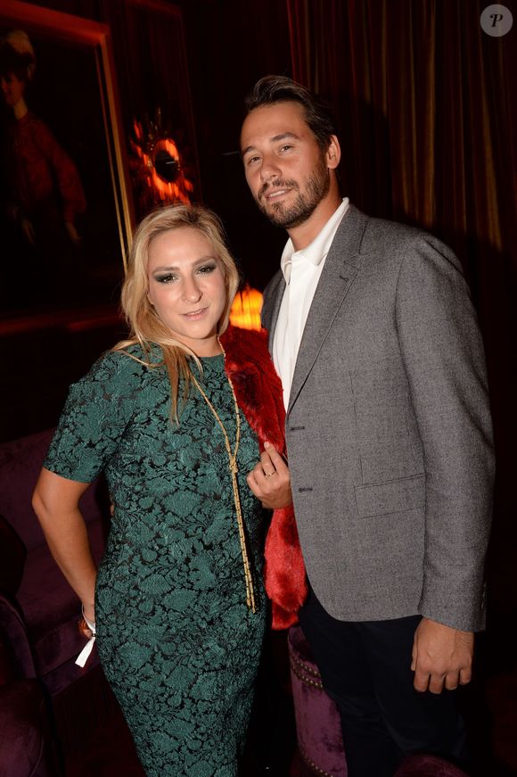 Marilou Berry et son compagnon Alexis dit Le Diamantaire (artiste street art) - Soirée d'inauguration de l'Hôtel Fouquet's Barrière à Paris le 14 septembre 2017. © Rachid Bellak/Bestimage