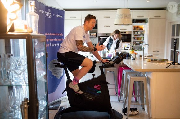 L'ancien international gallois Alix Popham s'entraîne chez lui à Newport, dans le sud du pays de Galles, avant le Head For Change Rugby Ride Challenge. Date de la photo : Vendredi 5 mars 2021
Jacob King/PA Wire