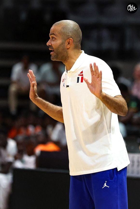 Tony Parker, entraîneur de l'équipe de France des moins de 17 ans, lors du match amical U17 opposant la France à la Côte d'Ivoire à l'Astroballe, le 13 juin 2026 à Villeurbanne, en France. 

Photo de Stéphane Pillaud/Icon Sport/ABACAPRESS.COM